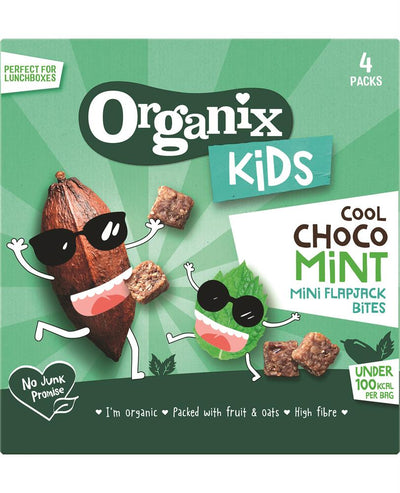 Organix KIDS Cool Choco Mint Mini Flapjack Bites (4 x 23g)