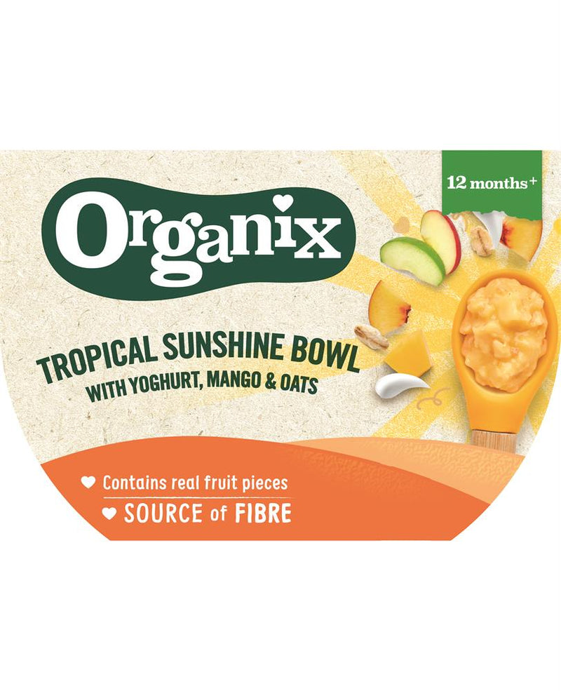 Organix Tropical Sunshine Bowl with Yoghurt Mango & Oats (120g)