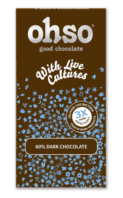 60% Dark Chocolate with Live Cultures Bar 85g