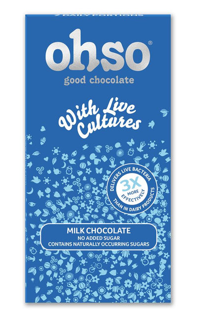 Milk No Added Sugar with Live Cultures Chocolate Bar 85g