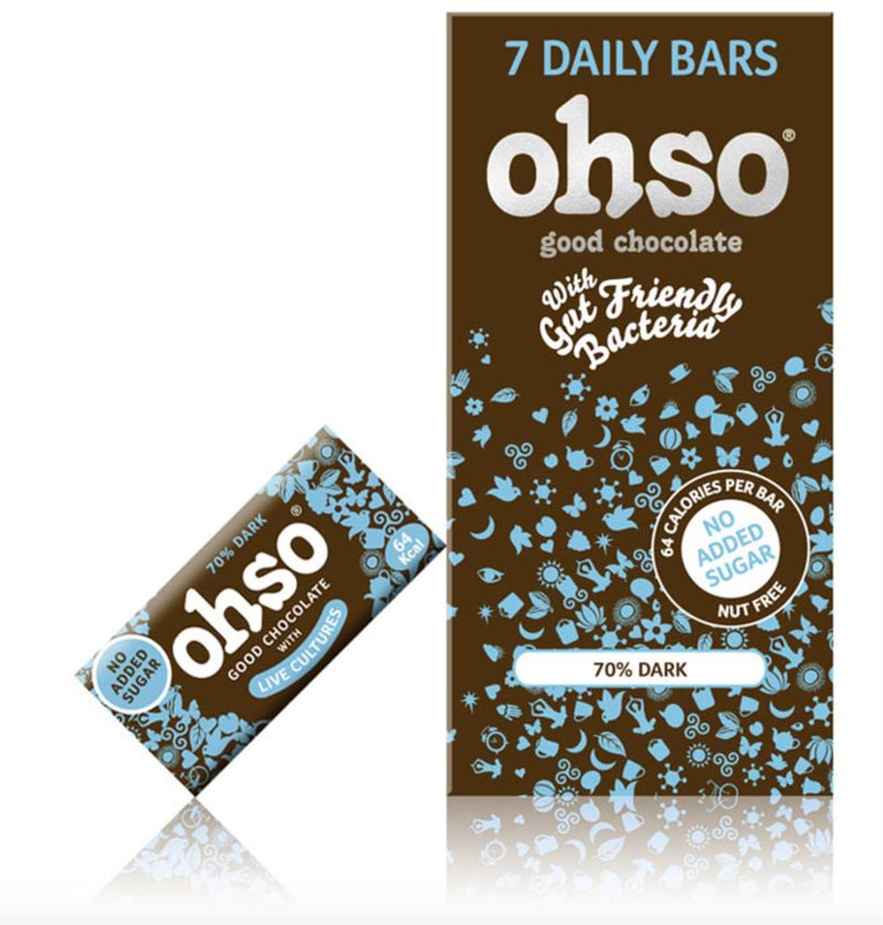 70% No Added Sugar Chocolate with live cultures 13.5g x 7