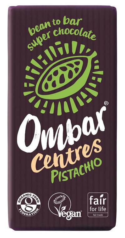 Ombar Pistachio Centres 35g, organic and vegan