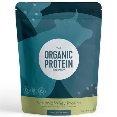 Organic Whey Protein Powder Pure Unflavoured 400g