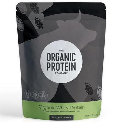 Raw Cacao & Maca Organic Whey Protein Powder 400g