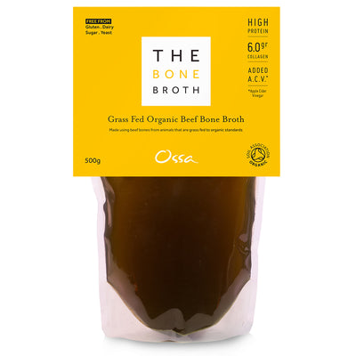 Organic Grass Fed Beef Bone Broth 500ml