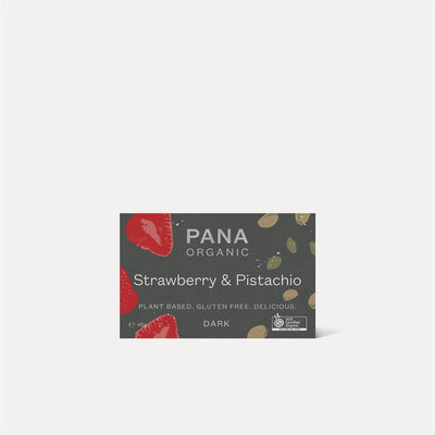 Strawberry & Pistachio 50% Bar 45g - Vegan, Organic, Gluten Free