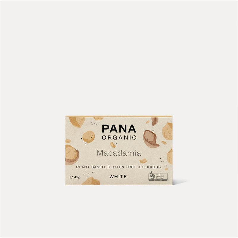 White Macadamia Bar 45g - Vegan Organic Gluten Free