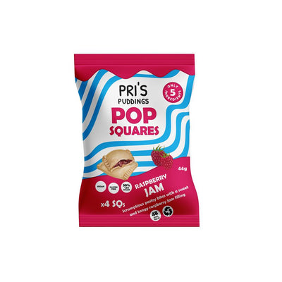 Pop Squares with Raspberry Jam 44g