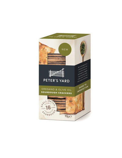 Peter's Yard Oregano & Olive Oil Sourdough Crackers 90g