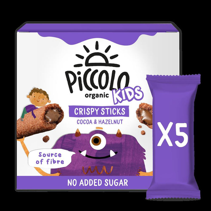 Piccolo Organic Crispy Sticks - Cocoa & Hazelnut 5x25g