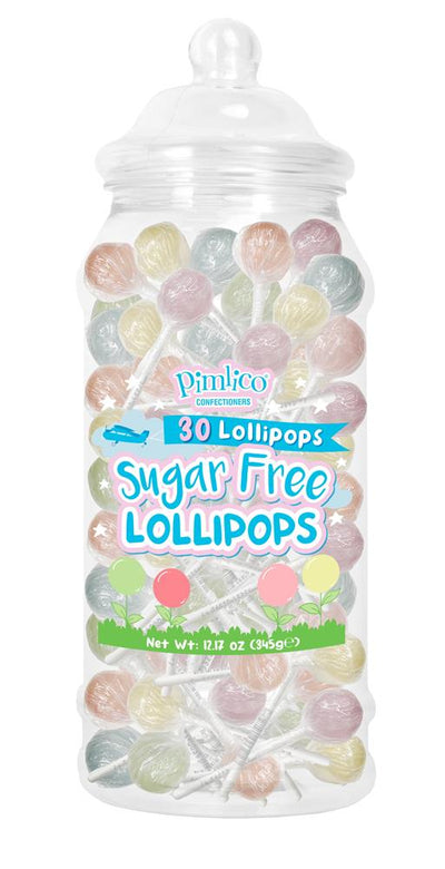 Sugar Free Lollipops 30PCS Victorian Jar 345g