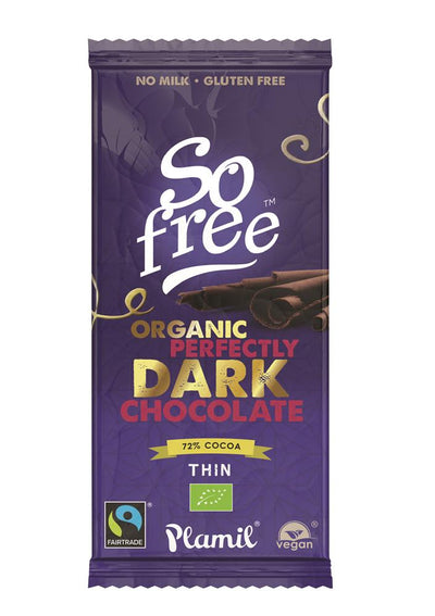 So Free Organic Perfectly Dark Chocolate 72% Cocoa 80g