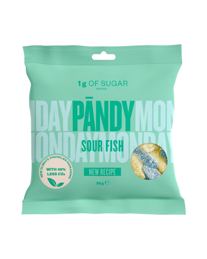 Pandy Candy Sour Fish - HFSS Compliant Jelly Sweets 50g