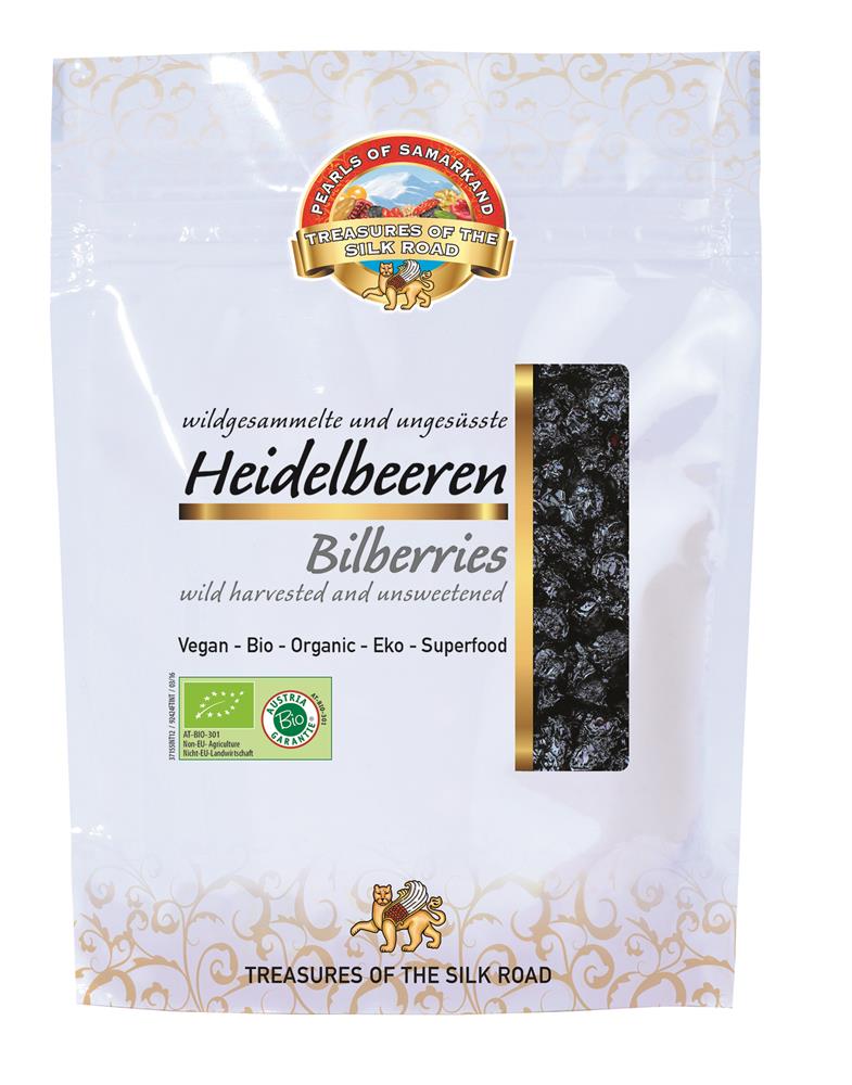 Organic Wild Collected Bilberries 100g