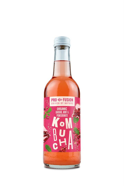 Organic Kombucha Baobab Mint and Pomegranate 330ml