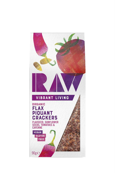 Organic Crackers - Flax Piquant 90g