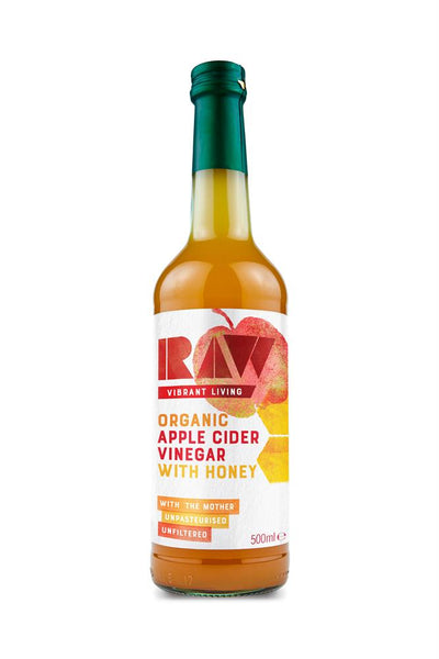 Org Raw Apple Cider Vinegar With Honey (10%) - with Mother