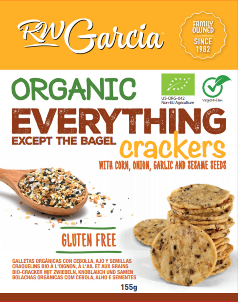 Organic & Gluten Free Everything Except The Bagel Crackers 155g