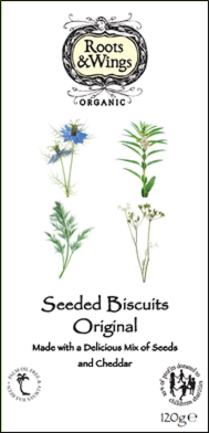 Roots & Wings Organic Seeded Biscuits Original