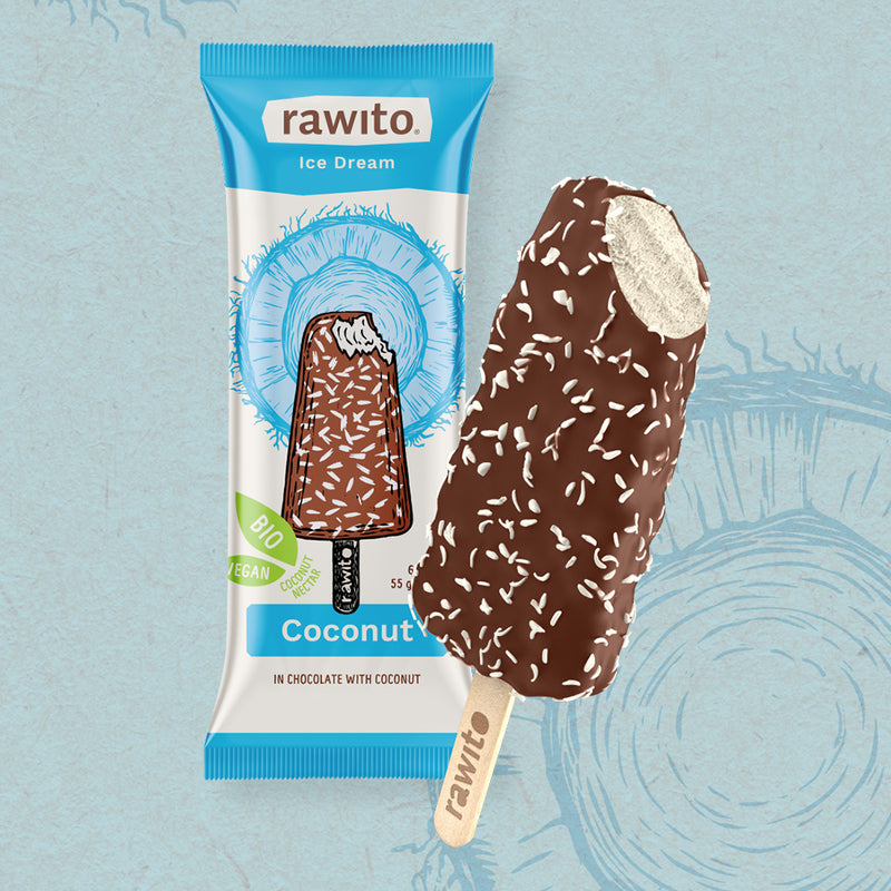 Organic Coconut Frozen Dessert in Chocolate 65g