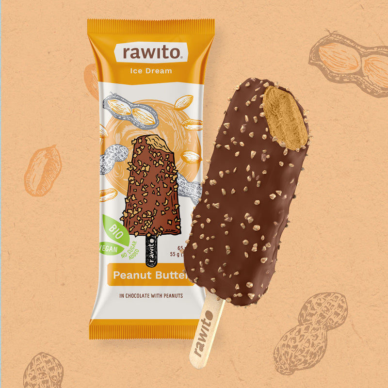 Organic Peanut Butter in Chocolate 65g