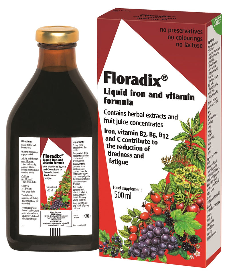 Floradix liquid iron formula 500ml