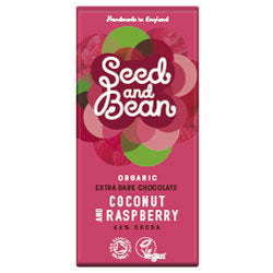 Organic Coconut & Raspberry Dark 66% Bar 75g