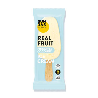 SUN365 90% FRESH FRUIT Sorbet Pineapple Coconut 70g