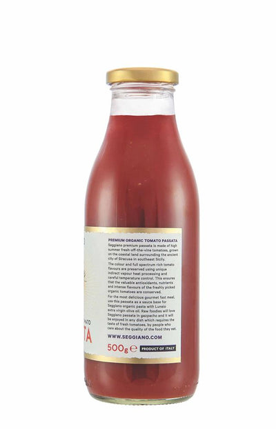 Seggiano Organic Premium Sicilian Tomato Passata 500g