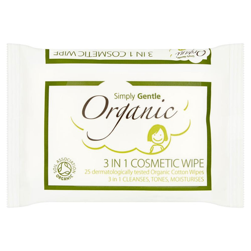 3 in 1 Cosmetic Wipe x 25 Wipes