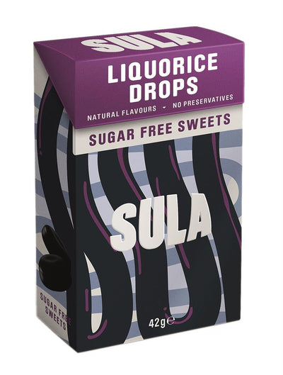 Sula Liquorice Sweets Sugar Free 42g