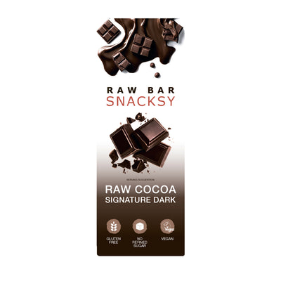 Snacksy Raw Chocolate Signature Dark 40g