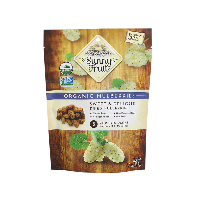 Organic Dried Mulberries Multipack 5x30g