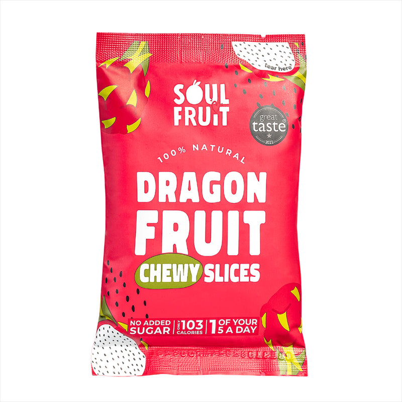 Soft Dried Dragon Fruit Slices 30g