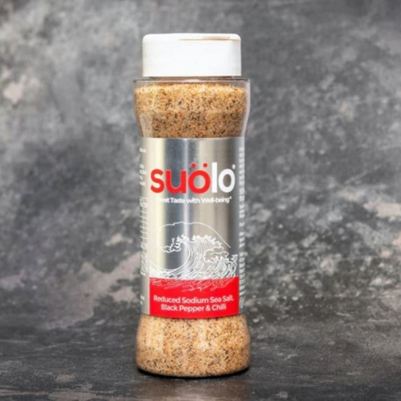 Reduced Sodium Sea Salt Black Pepper & Chilli 175g