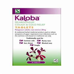 Kaloba Pelargonium Cough & Cold Relief Tablets 30s