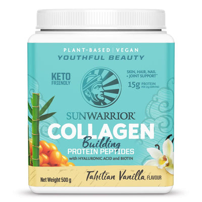 Sunwarrior Collagen Building Protein Peptides Vanilla 500g