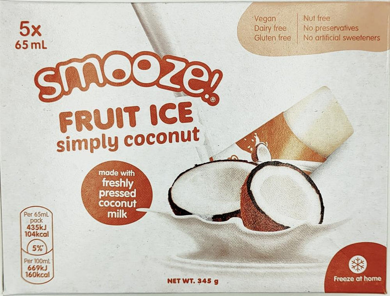 Smooze Fruit Ice Simply Coconut 345g