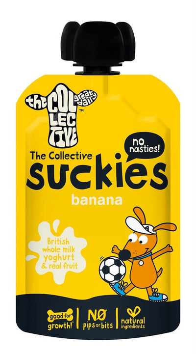 The Collective Suckies Banana Kids Yoghurt Pouch 90g