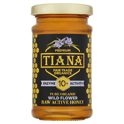 TIANA Fairtrade Organics Raw Active Wildflower Honey 10+