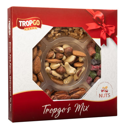 Tropgo Raw Nuts & Fruit gift box 250g