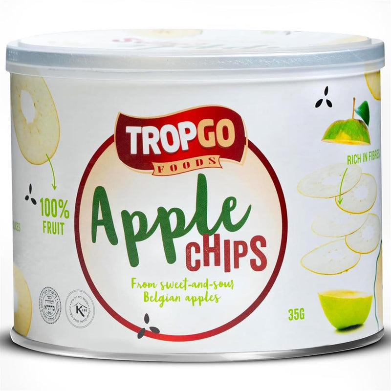 Tropgo Green Belgium Apple Chips 35g