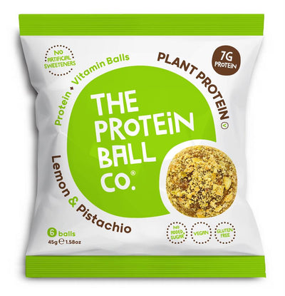 Lemon & Pistachio Protein + Vitamin Balls (Plant Protein)