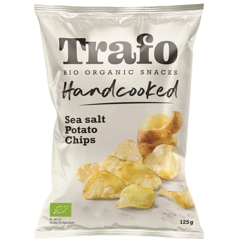 Organic Handcooked Seasalt Crisps 125g