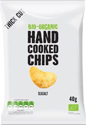 Organic Handcooked Seasalt Crisps 40g