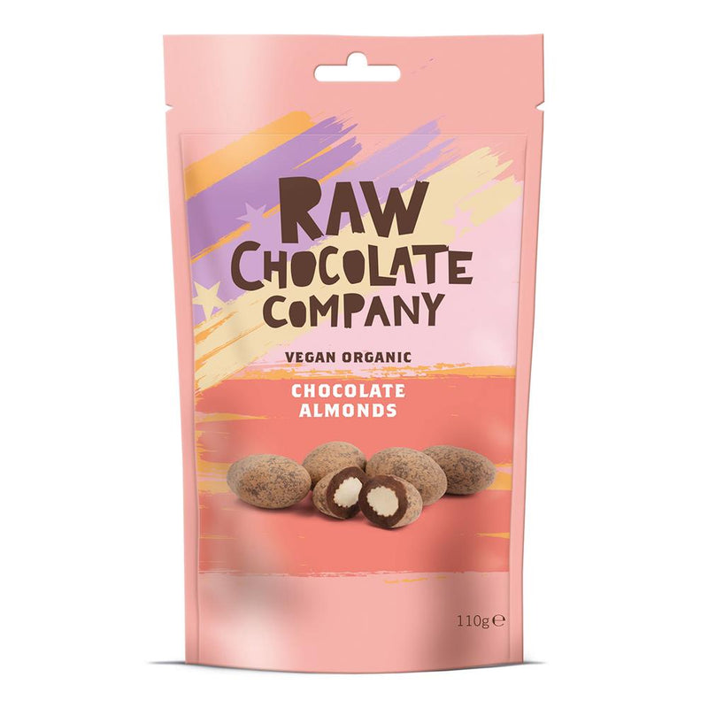 Raw Organic Chocolate Almonds 110g