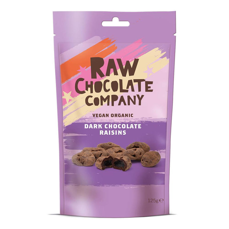 Organic raw chocolate raisins 125g