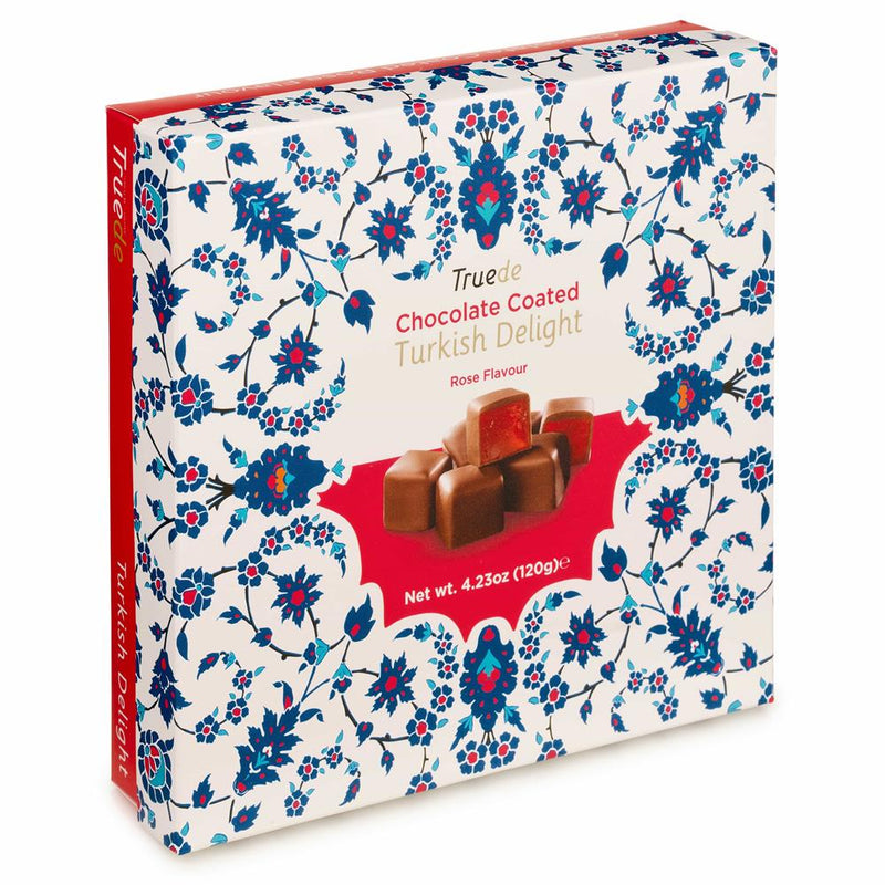 Chocolate Coated Rose Turkish Delight 120g