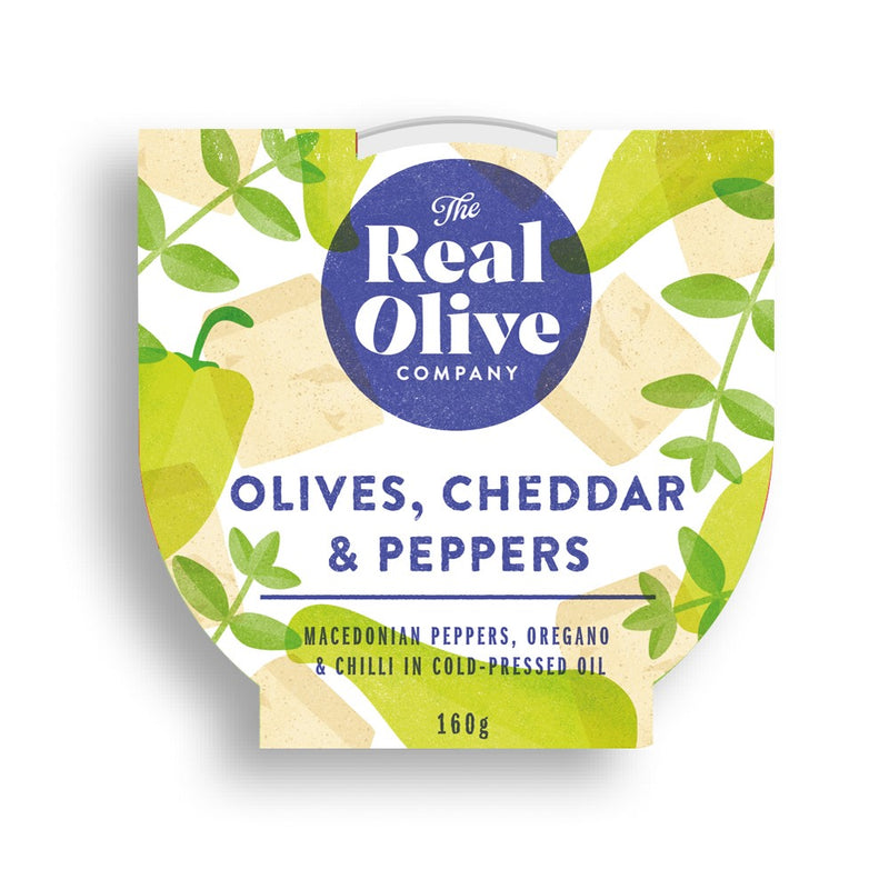 Olives Cheddar Cheese & Peppers 160g