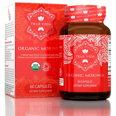Moringa: Organic Natural Vegan Ethical Non-GMO 60 capsules